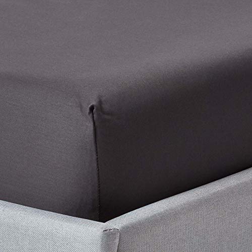 HOMESCAPES Extra hohes Luxus Spannbettlaken 150x200 cm anthrazit, Satin-Spannbetttuch, 100% ägyptische Baumwolle, Bettlaken mit Gummizug Fadendichte 1000 HOMESCAPES Extra hohes Luxus Spannbettlaken 150x200 cm anthrazit, Satin-Spannbetttuch, 100% ägyptische Baumwolle, Bettlaken mit Gummizug Fadendichte 1000 von Homescapes