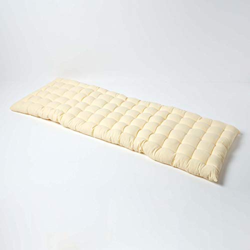 Homescapes Bankauflage 3-Sitzer Creme – Sitzkissen Bank Outdoor/Indoor, Oeko-TEX-Zertifiziert, Sitzauflage waschbar für Gartenbank & Sitzbank, 143 x 48 cm Homescapes Bankauflage 3-Sitzer Creme – Sitzkissen Bank Outdoor/Indoor, Oeko-TEX-Zertifiziert, Sitzauflage waschbar für Gartenbank & Sitzbank, 143 x 48 cm von Homescapes
