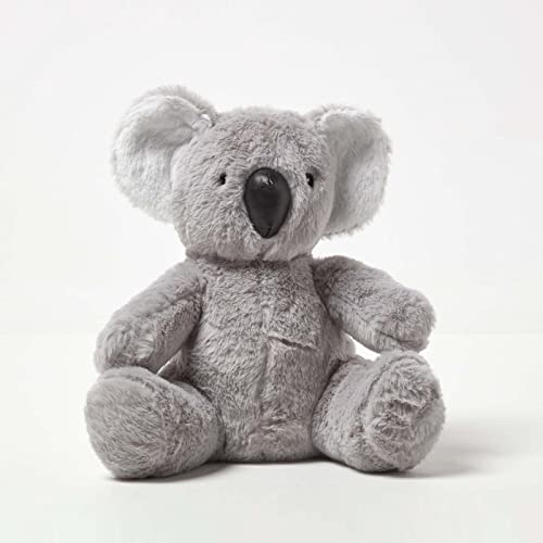 HOMESCAPES Boden-Türstopper Koala grau 27 cm, Türstopper-Tier schwer, auch als Fensterstopper von Homescapes