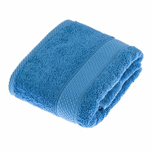 Homescapes Flauschiges Premium Duschtuch aus 100% Reiner Baumwolle (50 x 90 cm (Handtücher), Azurblau) von Homescapes