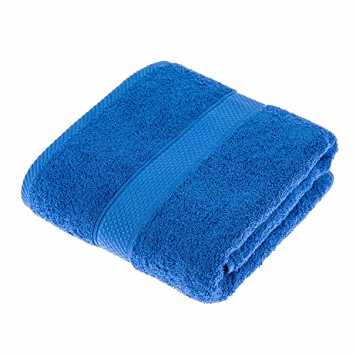 Homescapes Flauschiges Premium Frottee Duschtuch ca. 70 x 130 cm aus 100% Reiner Baumwolle, blau von Homescapes