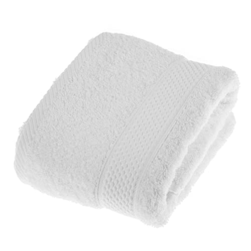 Homescapes Flauschiges Premium Frottee Handtuch ca. 50 x 90 cm aus 100% Reiner Baumwolle, weiß von Homescapes