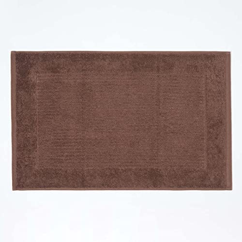 Homescapes Imperial – Badematte, 50 x 80 cm, 100% türkische Baumwolle, Uni, Farbe: Schokolade von Homescapes