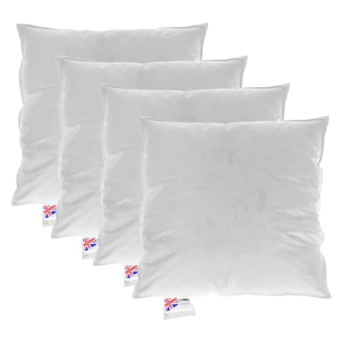 Homescapes Füllkissen 40x40 cm – 4er-Set Federkissen mit Daunen & Baumwollbezug, Kissenfüllung/Innenkissen für Dekokissen wie Sofakissen & Bettkissen oder kleine Kopfkissen Homescapes Füllkissen 40x40 cm – 4er-Set Federkissen mit Daunen & Baumwollbezug, Kissenfüllung/Innenkissen für Dekokissen wie Sofakissen & Bettkissen oder kleine Kopfkissen von Homescapes