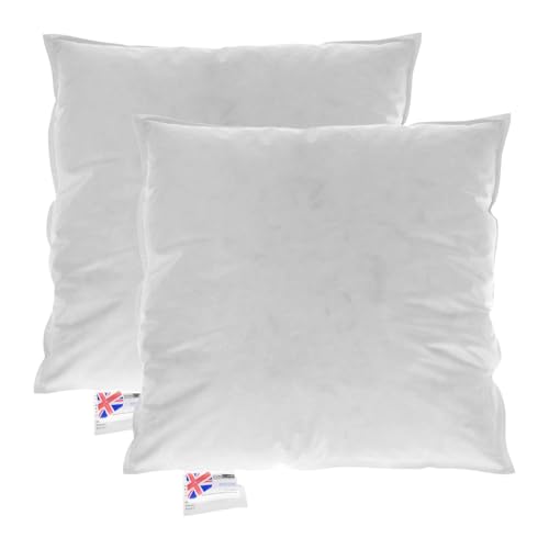 Homescapes Füllkissen 55x55 cm – 2er-Set Federkissen mit Daunen & Baumwollbezug, Kissenfüllung/Innenkissen für Dekokissen wie Sofakissen & Bettkissen oder Kopfkissen Homescapes Füllkissen 55x55 cm – 2er-Set Federkissen mit Daunen & Baumwollbezug, Kissenfüllung/Innenkissen für Dekokissen wie Sofakissen & Bettkissen oder Kopfkissen von Homescapes