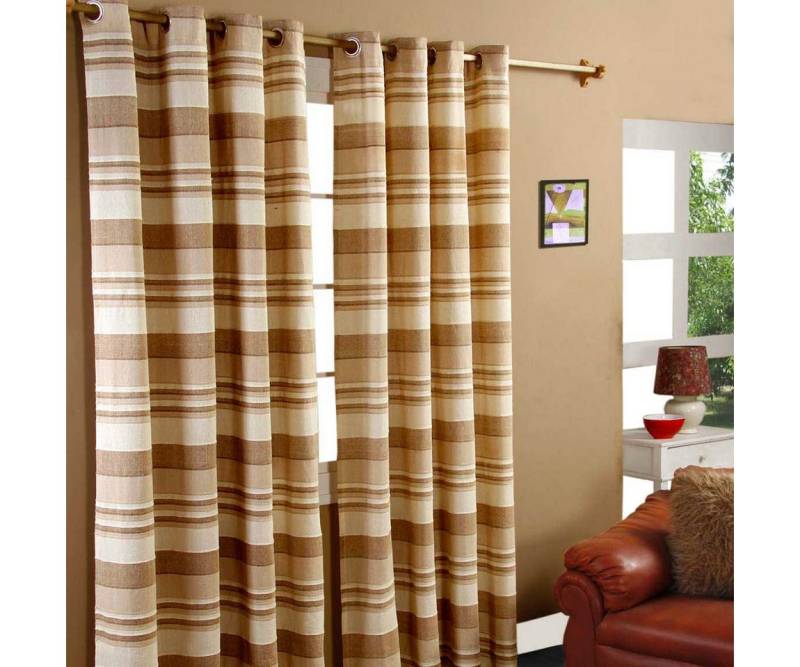 Homescapes Gardine Gardinen mit Ösen Morocco beige im 2er Set, 140 x 140 cm von Homescapes