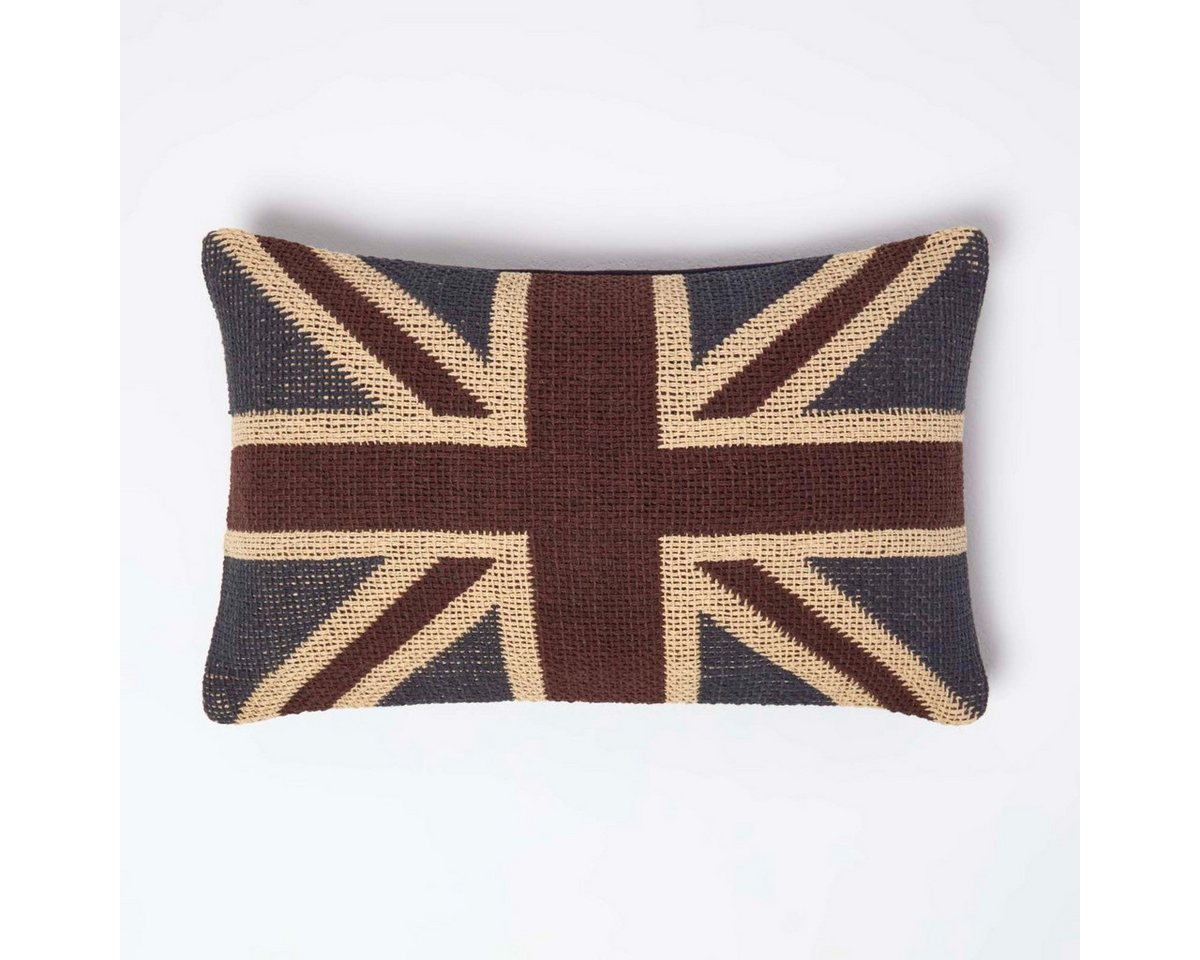 Homescapes Kissenhülle Jaquard Union Jack-Kissenbezug, 30 x 50 cm Homescapes Kissenhülle Jaquard Union Jack-Kissenbezug, 30 x 50 cm von Homescapes