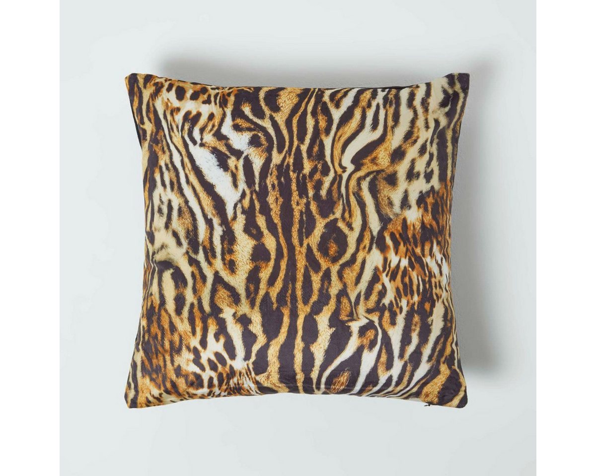 Homescapes Kissenhülle Samt-Kissenbezug mit Animal Print – Tigermuster, 46x46 cm Homescapes Kissenhülle Samt-Kissenbezug mit Animal Print – Tigermuster, 46x46 cm von Homescapes