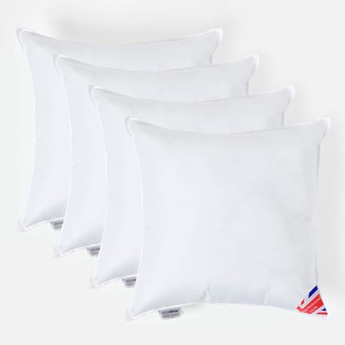 Homescapes Super-Mikrofaser Füllkissen 50x50 cm – 4er-Set Kissen wie Daunen, hypoallergene Kissenfüllung/Innenkissen für Dekokissen wie Sofakissen & Bettkissen oder kleine Kopfkissen Homescapes Super-Mikrofaser Füllkissen 50x50 cm – 4er-Set Kissen wie Daunen, hypoallergene Kissenfüllung/Innenkissen für Dekokissen wie Sofakissen & Bettkissen oder kleine Kopfkissen von Homescapes