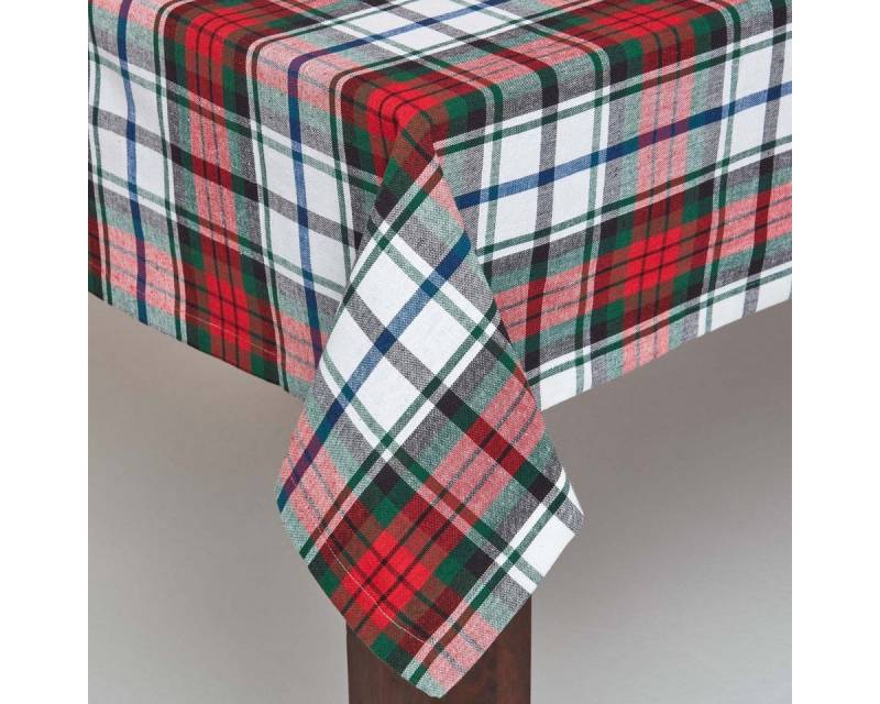 Homescapes Tischdecke Macduff Tischdecke aus 100% Baumwolle, 138 x 178 cm, bunt kariert (1-tlg) von Homescapes