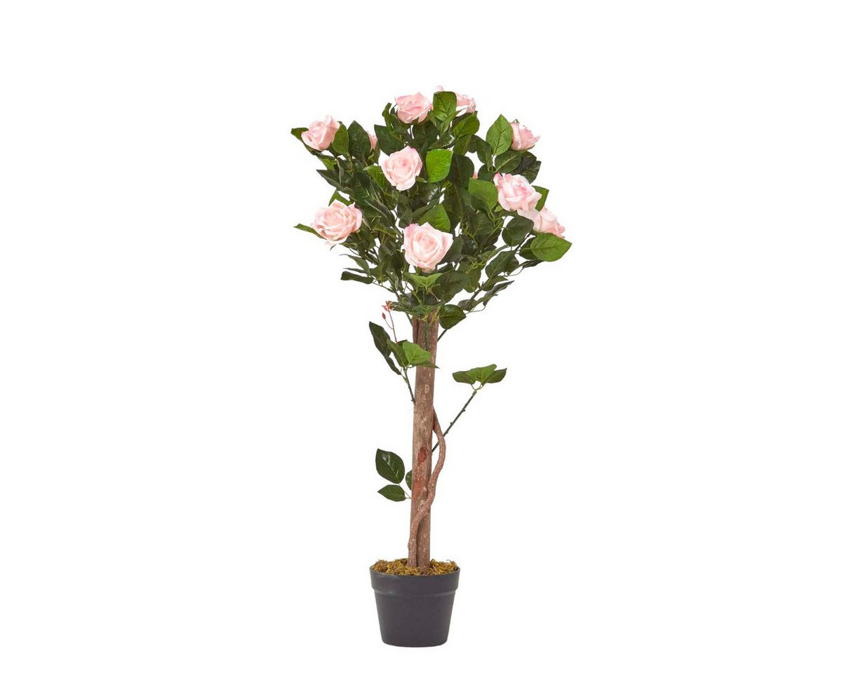 Kunstbaum Kunstbaum Pink 'Rosenbaum', 90 cm, Homescapes, Höhe 90 cm von Homescapes