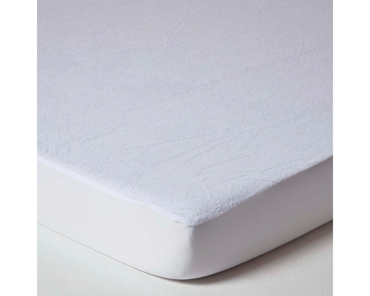 Matratzenschoner Wasserdichter Matratzenschoner 90 x 200 cm – Frottee-Schonbezug Homescapes von Homescapes