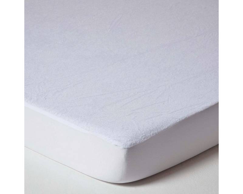 Matratzenschoner Wasserdichter Matratzenschoner 90 x 200 cm – Frottee-Schonbezug Homescapes von Homescapes