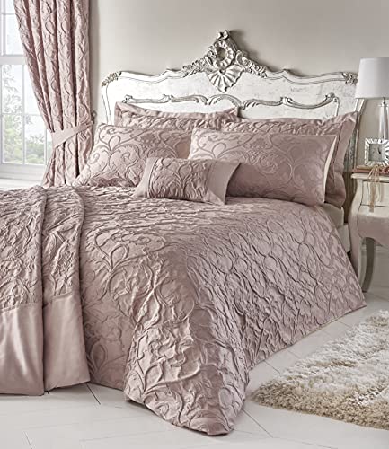 Homespace Direct Bentley Blush gewebtes Jacquard-Bettbezug-Set, Super King Size von Homespace Direct