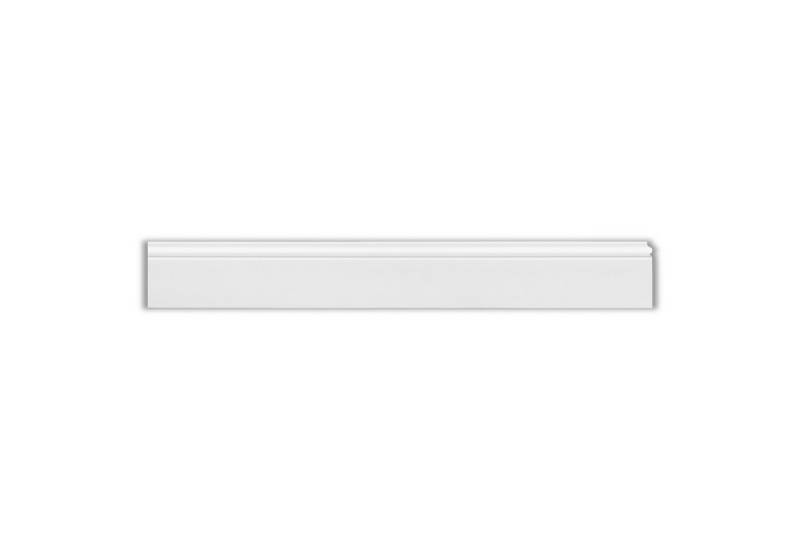 Homestar Abschlussleiste Fußleiste CF 11, 13 x 80 mm, Länge 2 m, einfache Montage durch Ankleben mit HOMESTAR® SX100, HD-Polymer, für einen stilvollen Abschluss am Übergang von Wand zu Fußboden von Homestar