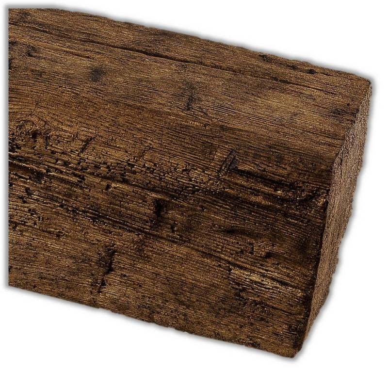 Homestar Deckenleiste Deckenbalken Holzimitat Eiche, 19 x 17 cm, 4 m, einfache Montage durch kleben, Polyurethan, preiswerte Alternative zu Echtholz-Balken von Homestar
