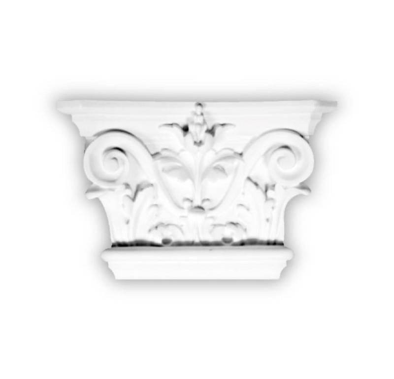 Homestar Stuckleiste Pilaster Wandprofil HKP-15 D, 154 x 150 x 60 mm, einfache Montage durch Ankleben mit HOMESTAR® SX100, Polystyrol, farbig überstreichbar von Homestar