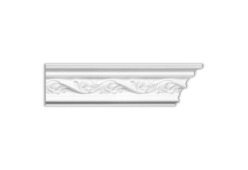 Homestar Zierleiste Andrea (75 x 130 mm), Länge 2m, einfache Montage durch Ankleben mit HOMESTAR® SX100, Polystyrol, farbig überstreichbar von Homestar