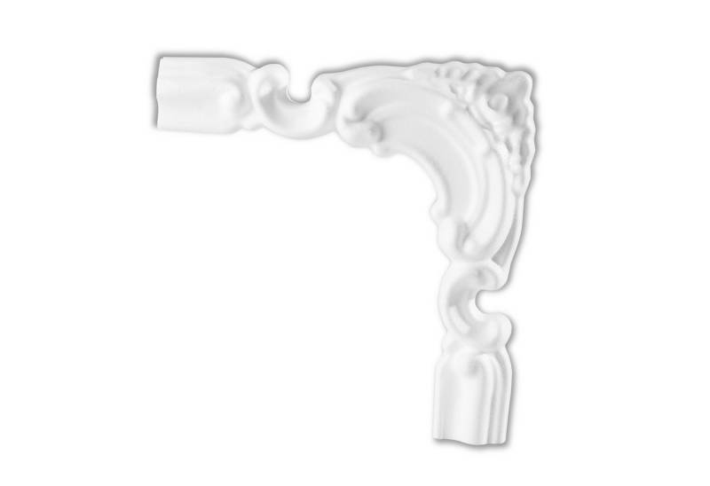Homestar Zierleiste Bogen BU 40 D (r=120 mm), zum kleben, Kleberverbrauch: ca. 30 g/m, Polystyrol, Set, 4-St., passend zu Zierleiste U 40, überstreichbar von Homestar
