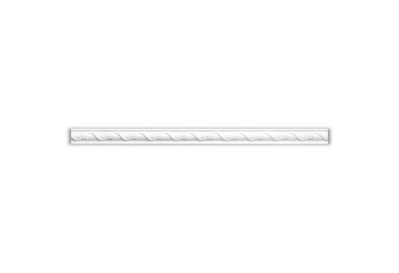 Homestar Zierleiste Fleur (30 x 30 mm), Länge 2m, einfache Montage durch Ankleben mit HOMESTAR® SX100, Polystyrol, farbig überstreichbar von Homestar