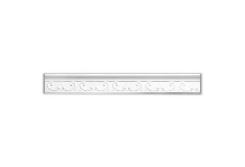 Homestar Zierleiste Isabell (80 x 130 mm), Länge 2m, einfache Montage durch Ankleben mit HOMESTAR® SX100, Polystyrol, farbig überstreichbar von Homestar