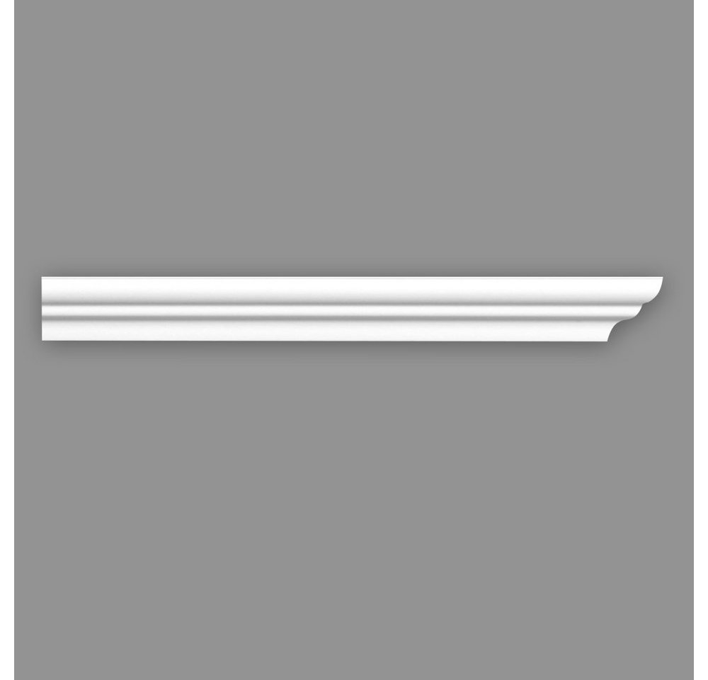 Homestar Zierleiste S 50, einfaches Verkleben mit Homestar SX 100 - Kleberverbrauch: ca. 30g/m, Polystyrol, mit allen lösemittelfreien Dispersionsfarben farbig überstreichbar von Homestar