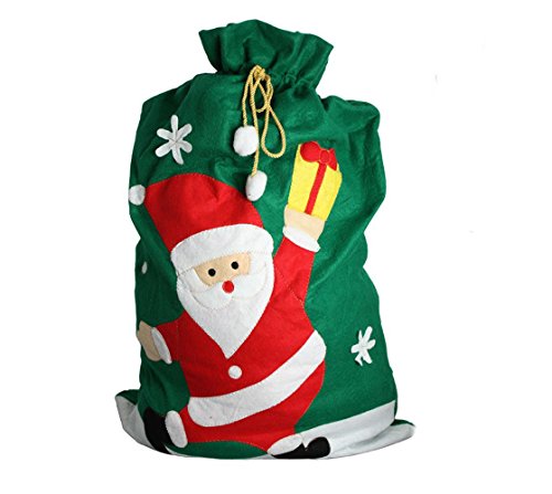 Homestreet Jumbo Santa Sack mit Weihnachtsmann, Schneemann oder Rentier, 51 cm von Homestreet