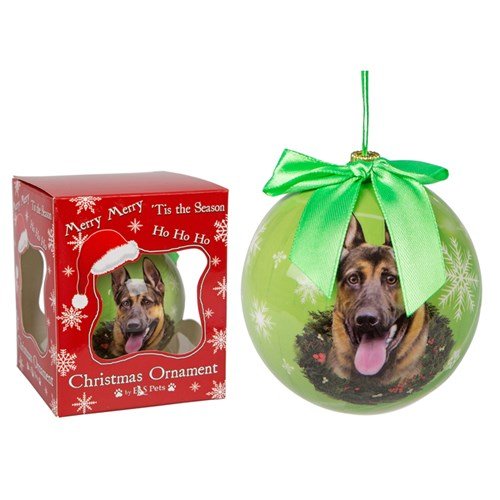 Homestreet Weihnachtskugeln für Hunde- und Katzenliebhaber (Deutscher Schäfer) von Homestreet