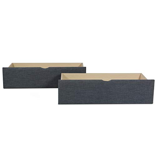 Homestyle4u 1916, Bettkasten Aufbewahrung mit Rollen, Bett Schublade 2er Set, Bettauszug Grau Homestyle4u 1916, Bettkasten Aufbewahrung mit Rollen, Bett Schublade 2er Set, Bettauszug Grau von Homestyle4u