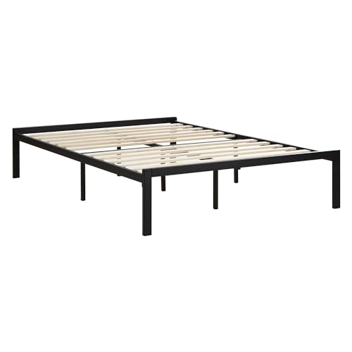 Homestyle4u 2509, Metallbett 140x200 Schwarz mit Lattenrost Bettgestell Bett Metall Doppelbett Futonbett Schlafzimmer von Homestyle4u