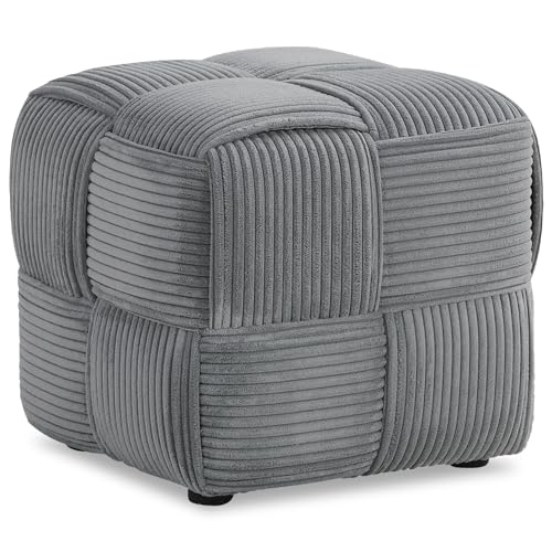 Homestyle4u 2647, Sitzhocker Cord Grau Pouf Sitzsack Sitzwürfel Polsterhocker Hocker Sitzpouf Fußhocker gepolstert Homestyle4u 2647, Sitzhocker Cord Grau Pouf Sitzsack Sitzwürfel Polsterhocker Hocker Sitzpouf Fußhocker gepolstert von Homestyle4u