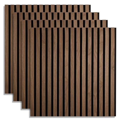 Homestyle4u 2659, Akustikpaneele Holz 60x60 cm 4 Paneele Dunkelbraun Wandpaneele Wandverkleidung Akustik Dekorpaneele Homestyle4u 2659, Akustikpaneele Holz 60x60 cm 4 Paneele Dunkelbraun Wandpaneele Wandverkleidung Akustik Dekorpaneele von Homestyle4u