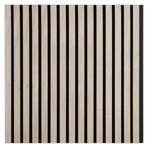 Homestyle4u Akustikpaneele 60x60 cm Wandpaneele Grau Wandverkleidung innen 1 Paneele Wand Holz Dekorpaneele MDF von Homestyle4u