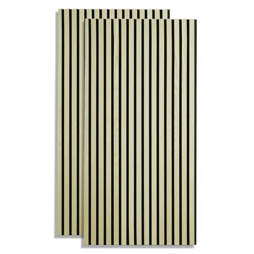 Homestyle4u Akustikpaneele Holz 120x60 cm Hell Wandpaneele 2 Paneele Wand Wandverkleidung Innen Dekorpaneele MDF Homestyle4u Akustikpaneele Holz 120x60 cm Hell Wandpaneele 2 Paneele Wand Wandverkleidung Innen Dekorpaneele MDF von Homestyle4u