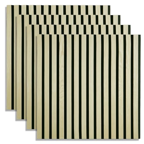Homestyle4u Akustikpaneele Holz 60x60 cm 4 Paneele Wandpaneele Akustikplatten 4er Set Wandverkleidung Innen Dekopaneele Homestyle4u Akustikpaneele Holz 60x60 cm 4 Paneele Wandpaneele Akustikplatten 4er Set Wandverkleidung Innen Dekopaneele von Homestyle4u