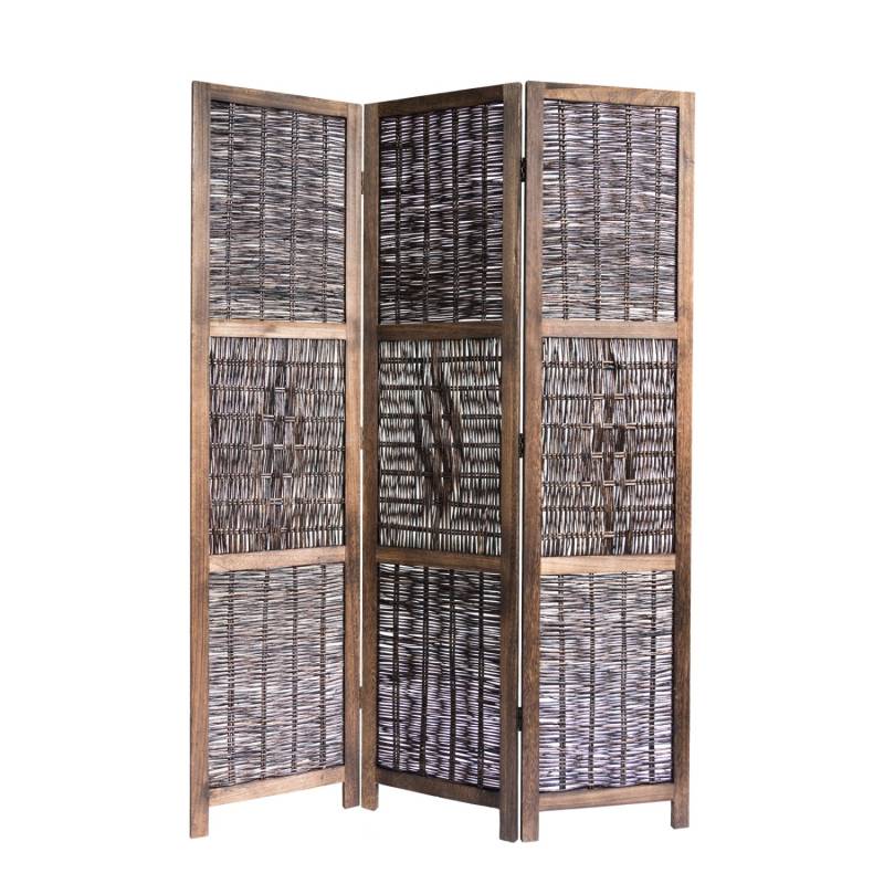 Homestyle4u 3-tlg. Paravent in Braun 120x170 cm 1247 Homestyle4u 3-tlg. Paravent in Braun 120x170 cm 1247 von Homestyle4u