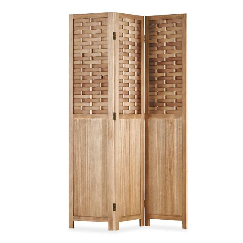 Homestyle4u 3-tlg. Paravent in Hellbraun 120x170 cm 2019 von Homestyle4u