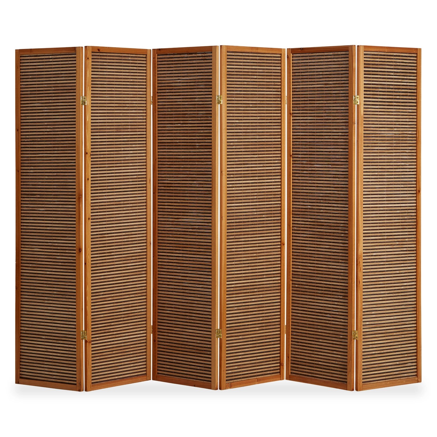Homestyle4u 6-tlg. Paravent in Braun 264x175 cm 384 Homestyle4u 6-tlg. Paravent in Braun 264x175 cm 384 von Homestyle4u