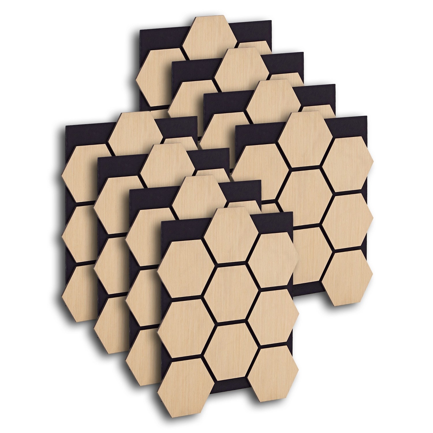 Homestyle4u Akustikpaneele 8 Wandpaneele Holz Hexagon 76 x 62 cm Stück Natur Homestyle4u Akustikpaneele 8 Wandpaneele Holz Hexagon 76 x 62 cm Stück Natur von Homestyle4u