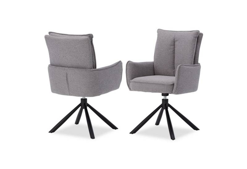 Homestyle4u Armlehnstuhl Polstersessel Stühle Esstisch Esszimmerstuhl Esszimmer mit Armlehne (2 St), Essstuhl von Homestyle4u