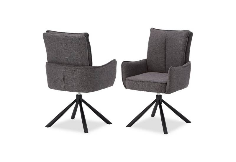 Homestyle4u Armlehnstuhl Polstersessel Stühle Esstisch Esszimmerstuhl Esszimmer mit Armlehne (2 St), Essstuhl von Homestyle4u