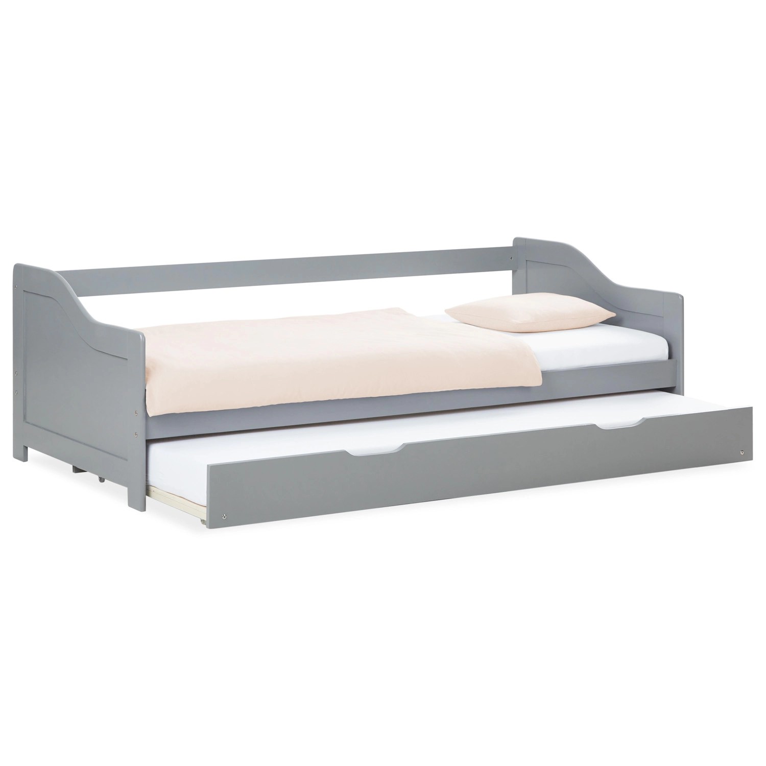 Homestyle4u Ausziehbett 90 x 200 cm Grau 2506 Homestyle4u Ausziehbett 90 x 200 cm Grau 2506 von Homestyle4u