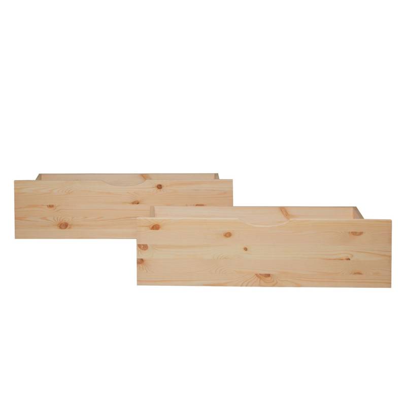 Homestyle4u Bettkasten 2er Set in Braun 82x22 53 cm 2195 von Homestyle4u
