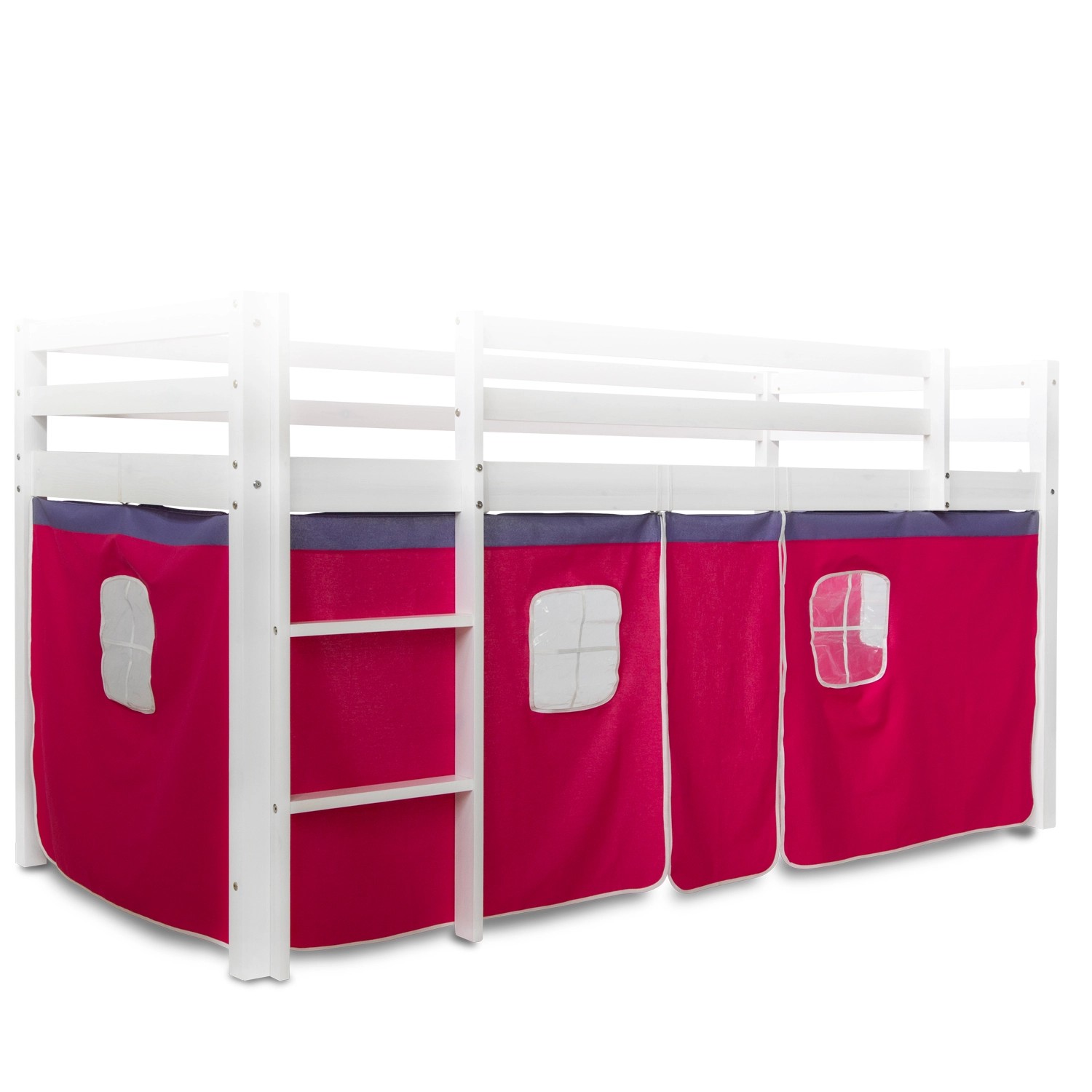 Homestyle4u Bettumrandung Pink für Kinderhochbett 1519 von Homestyle4u