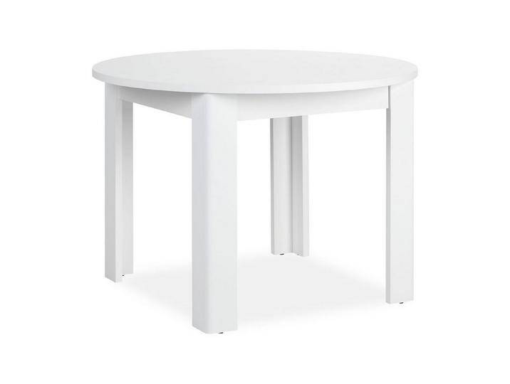 Homestyle4u Esstisch rund 106 cm Esszimmertisch Holztisch Küchentisch Holz Massiv klein, Weiß, weiß, Weiß von Homestyle4u