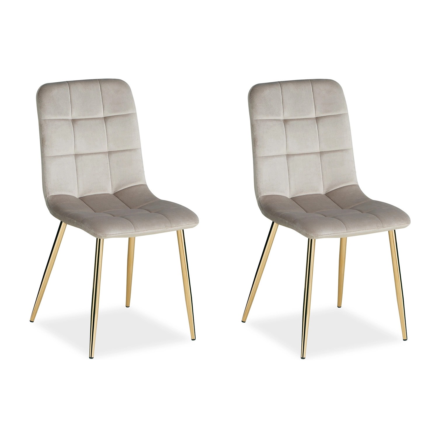 Homestyle4u Esszimmerstuhl 2er Set in Beige und Gold Samt 2333 Homestyle4u Esszimmerstuhl 2er Set in Beige und Gold Samt 2333 von Homestyle4u