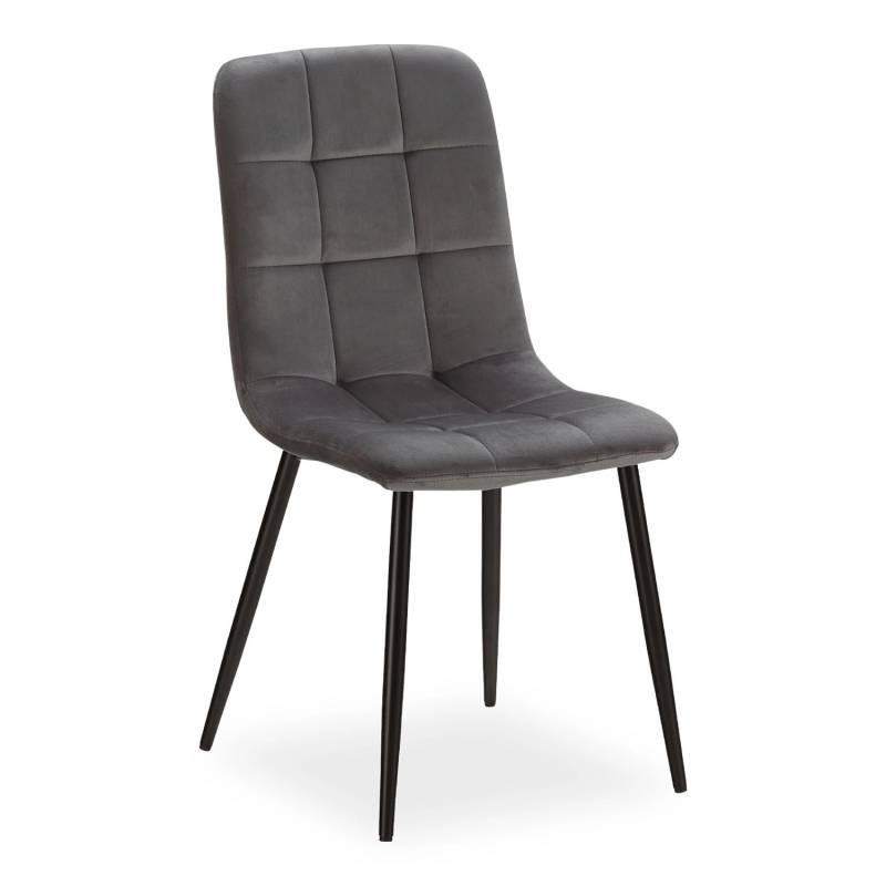 Homestyle4u Esszimmerstuhl in Anthrazit Samt 2216 von Homestyle4u