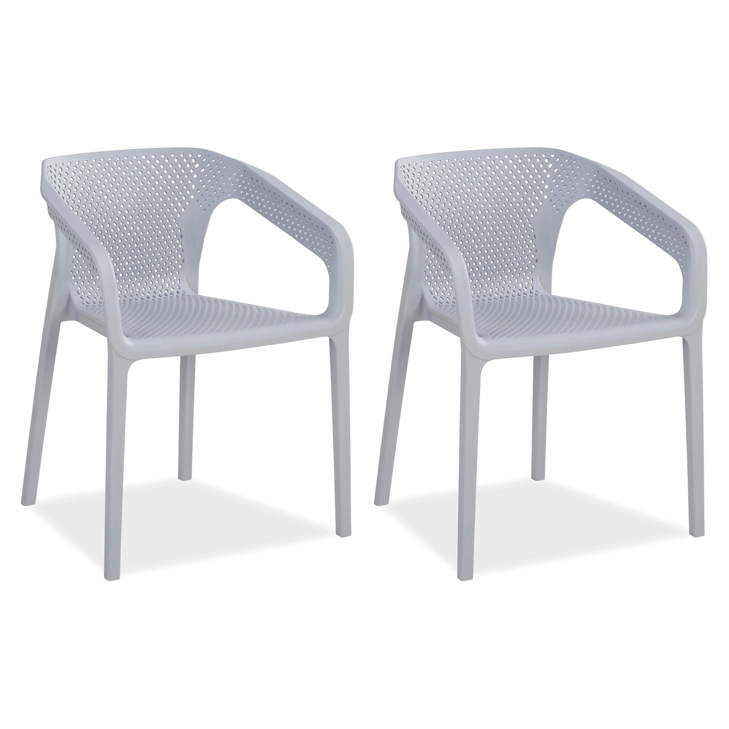 Homestyle4u Gartenstuhl 2er Set in Grau 2688 Homestyle4u Gartenstuhl 2er Set in Grau 2688 von Homestyle4u