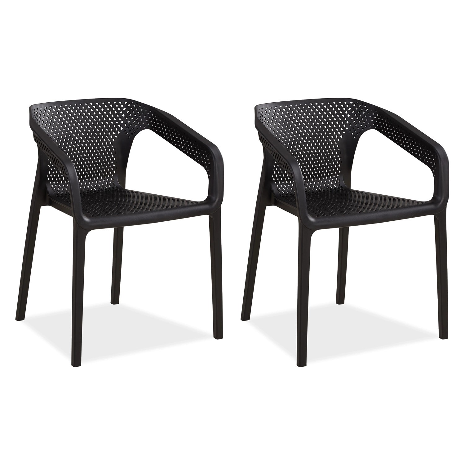 Homestyle4u Gartenstuhl 2er Set in Schwarz 2682 Homestyle4u Gartenstuhl 2er Set in Schwarz 2682 von Homestyle4u