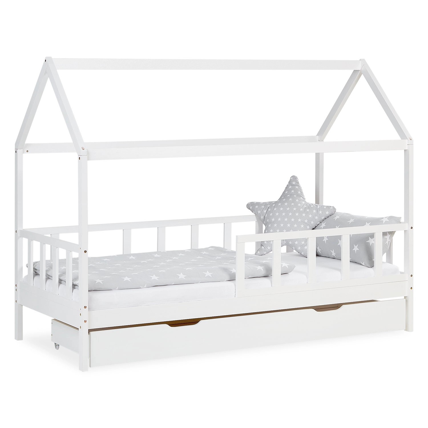 Homestyle4u Hausbett 90x200 mit Bettkasten in Weiß 2522 Homestyle4u Hausbett 90x200 mit Bettkasten in Weiß 2522 von Homestyle4u